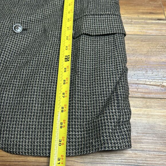 Vintage Hart Schaffner Marx Dillard’s Mens 40R Herringbone Blazer Union Made - Picture 6 of 11